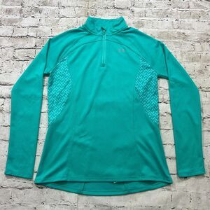 Under Armour All Season Pullover Women’s Sz.S Teal Lightweight 1/4‎ Zip Running